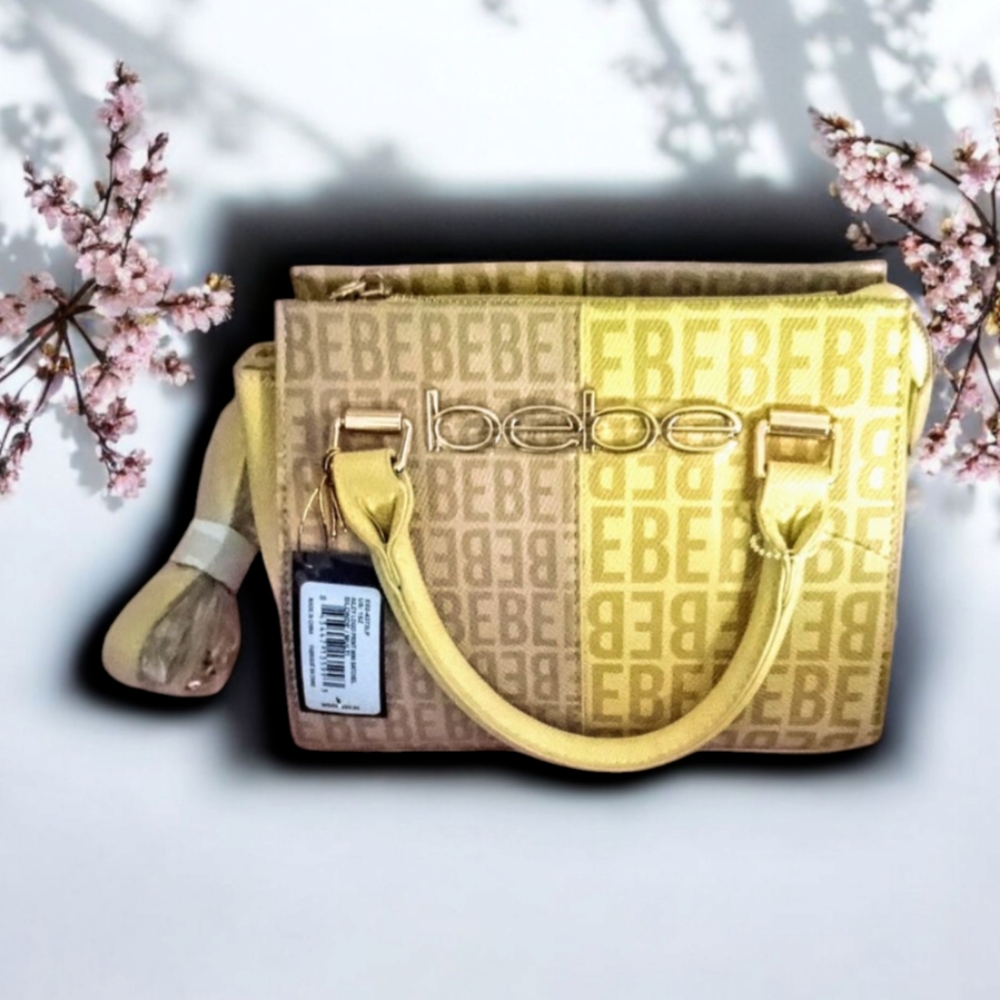 Bebe Brown And Yellow Bag